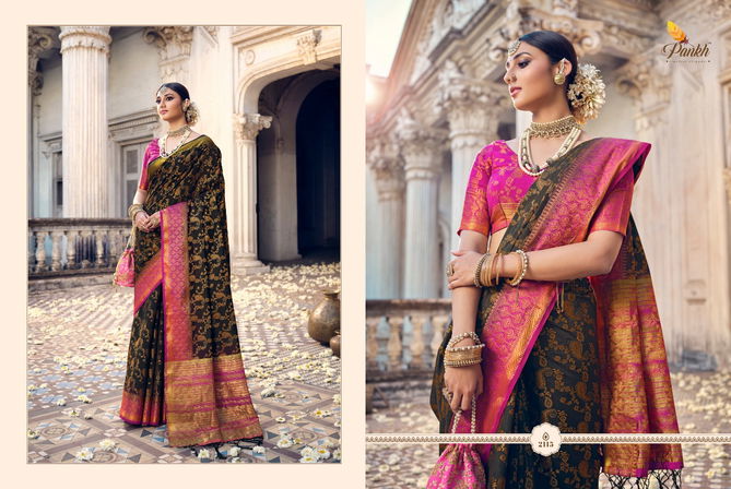 Pankh Ruchi Royal 1 New Designer Fancy Festive Wear Silk Saree Collection